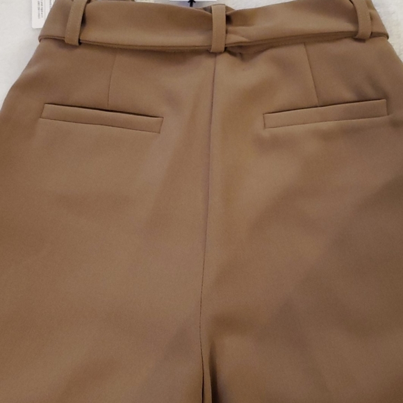 NWT Iris & Ink Kolka cropped belted wide-leg pants sz 4 - Picture 6 of 8